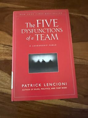 The Five Dysfunctions of a Team by Patrick Lencioni - Red Paperback